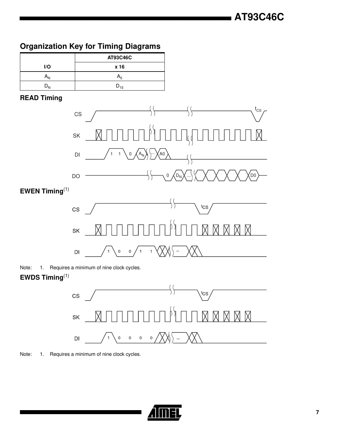 at93c46c Datasheet Page 7