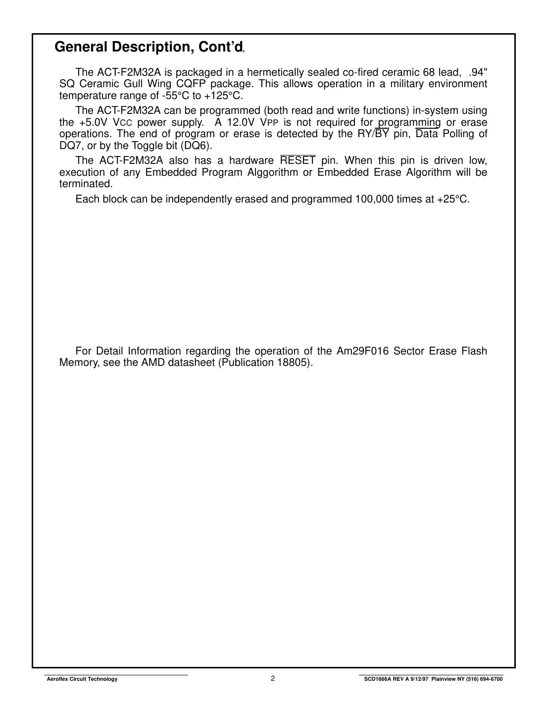 act-f2m32a Datasheet Page 2