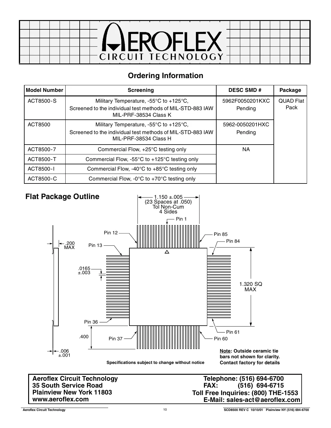 act8500 Datasheet Page 10