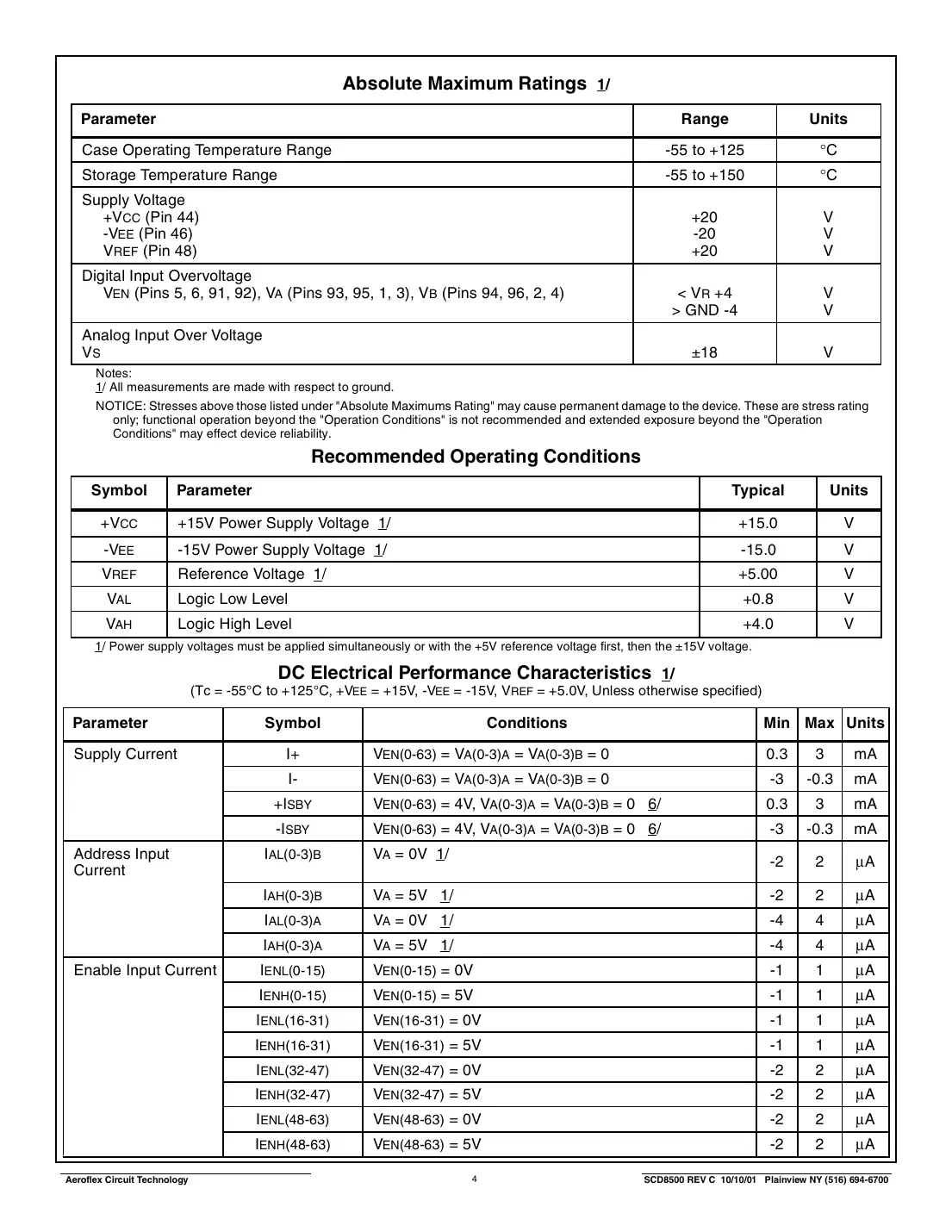 act8500 Datasheet Page 4