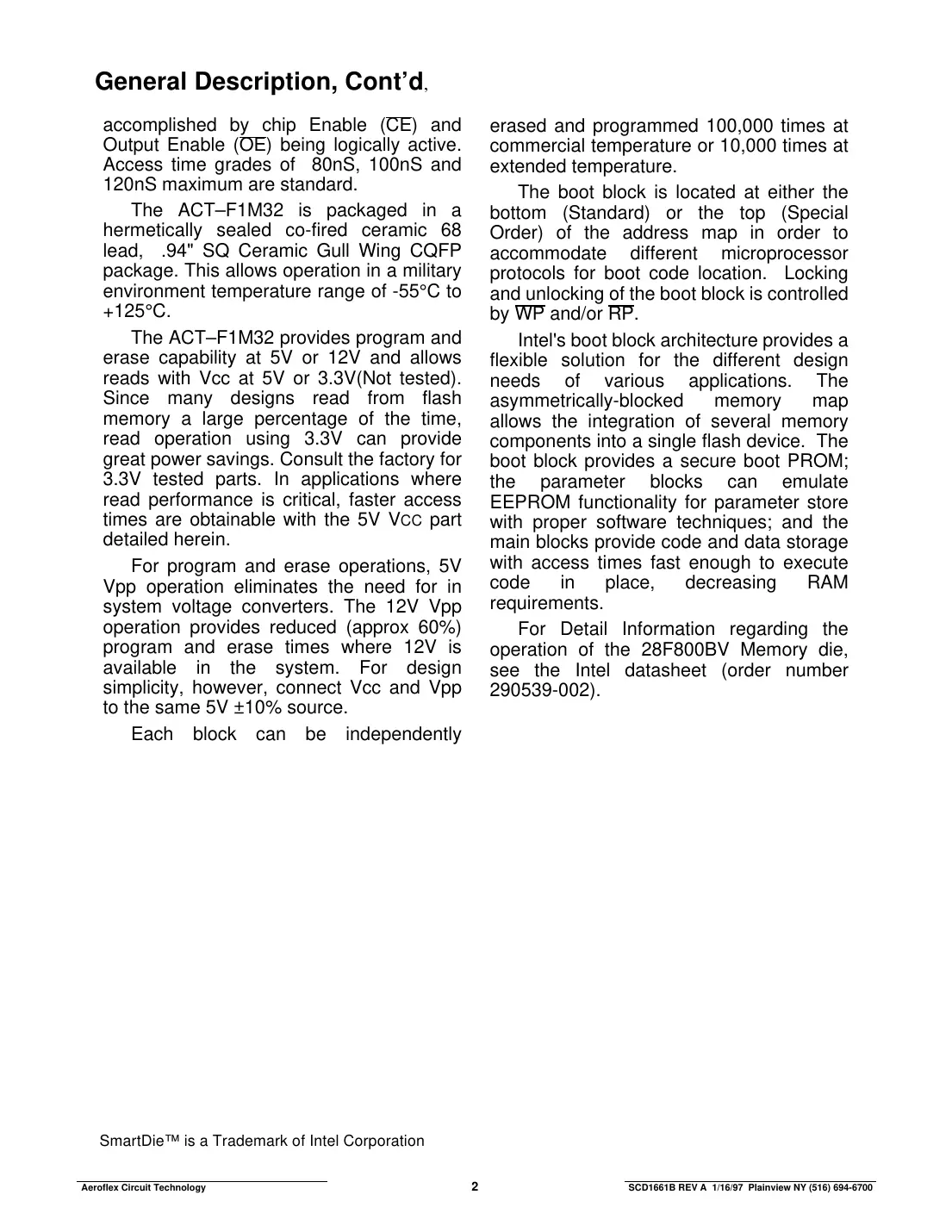 actf1m32 Datasheet Page 2
