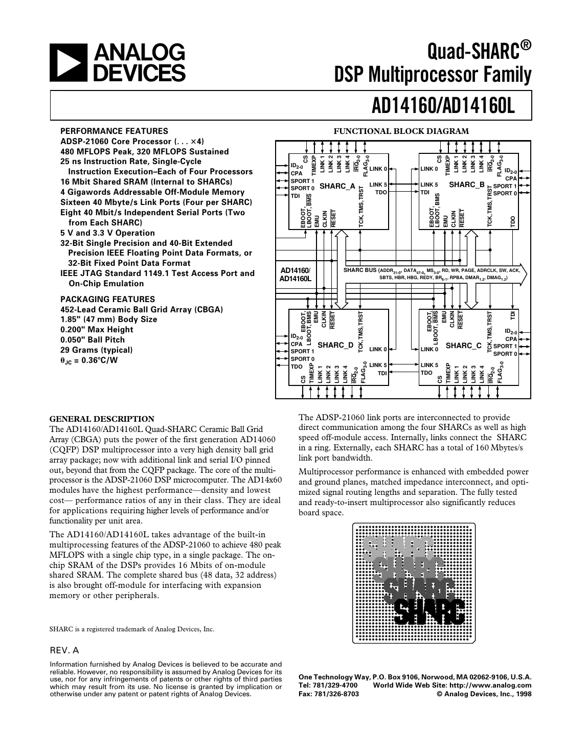 ad14160 Datasheet Page 1