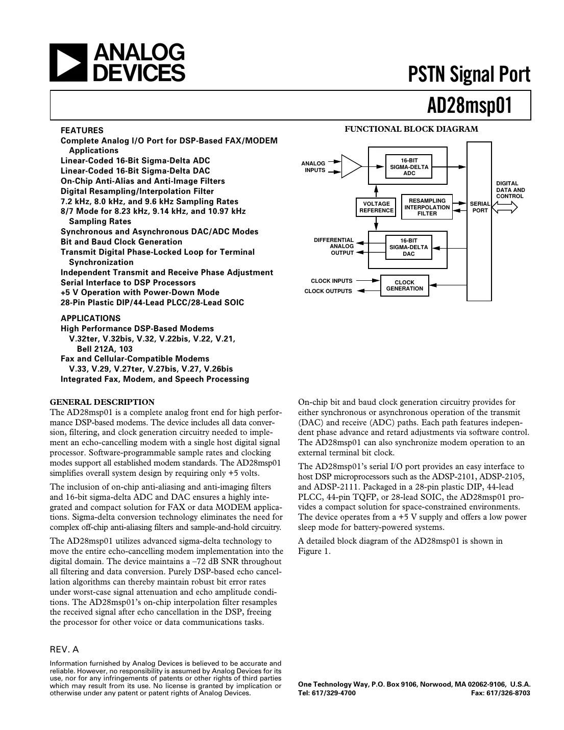 ad28msp01 Datasheet Page 1