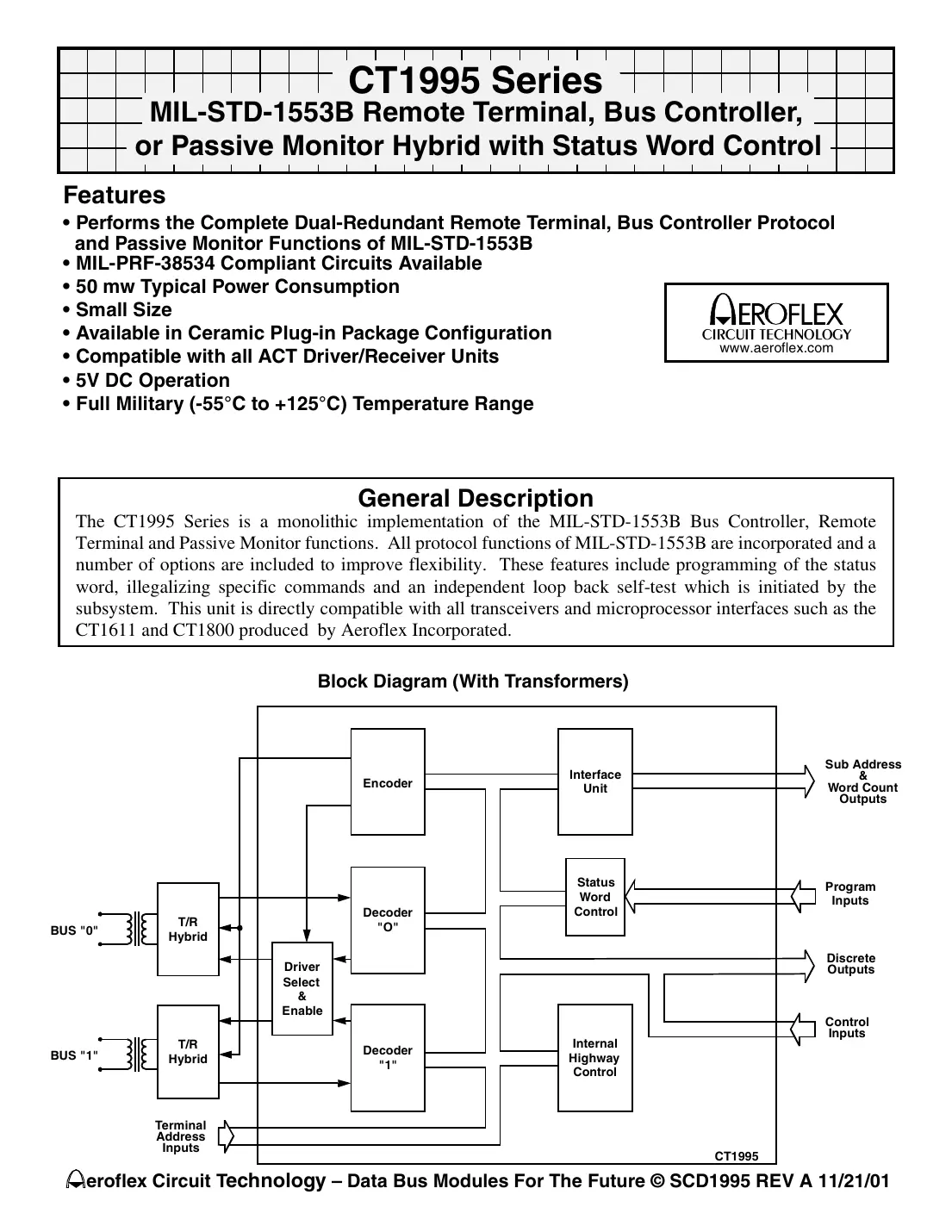 ct1995-20 Datasheet Page 1