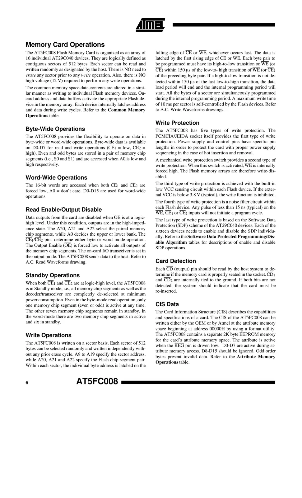 at5fc008 Datasheet Page 6