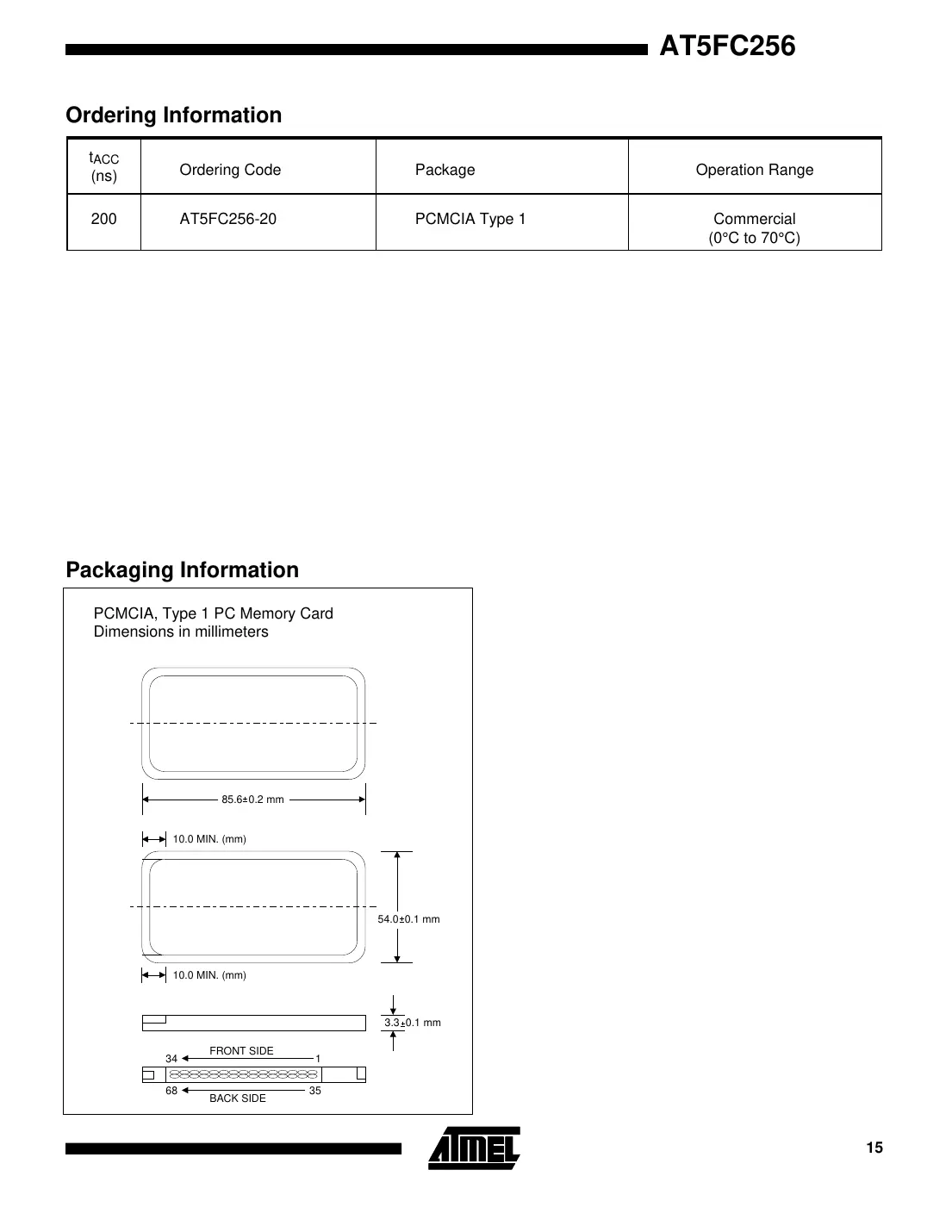 at5fc256 Datasheet Page 15
