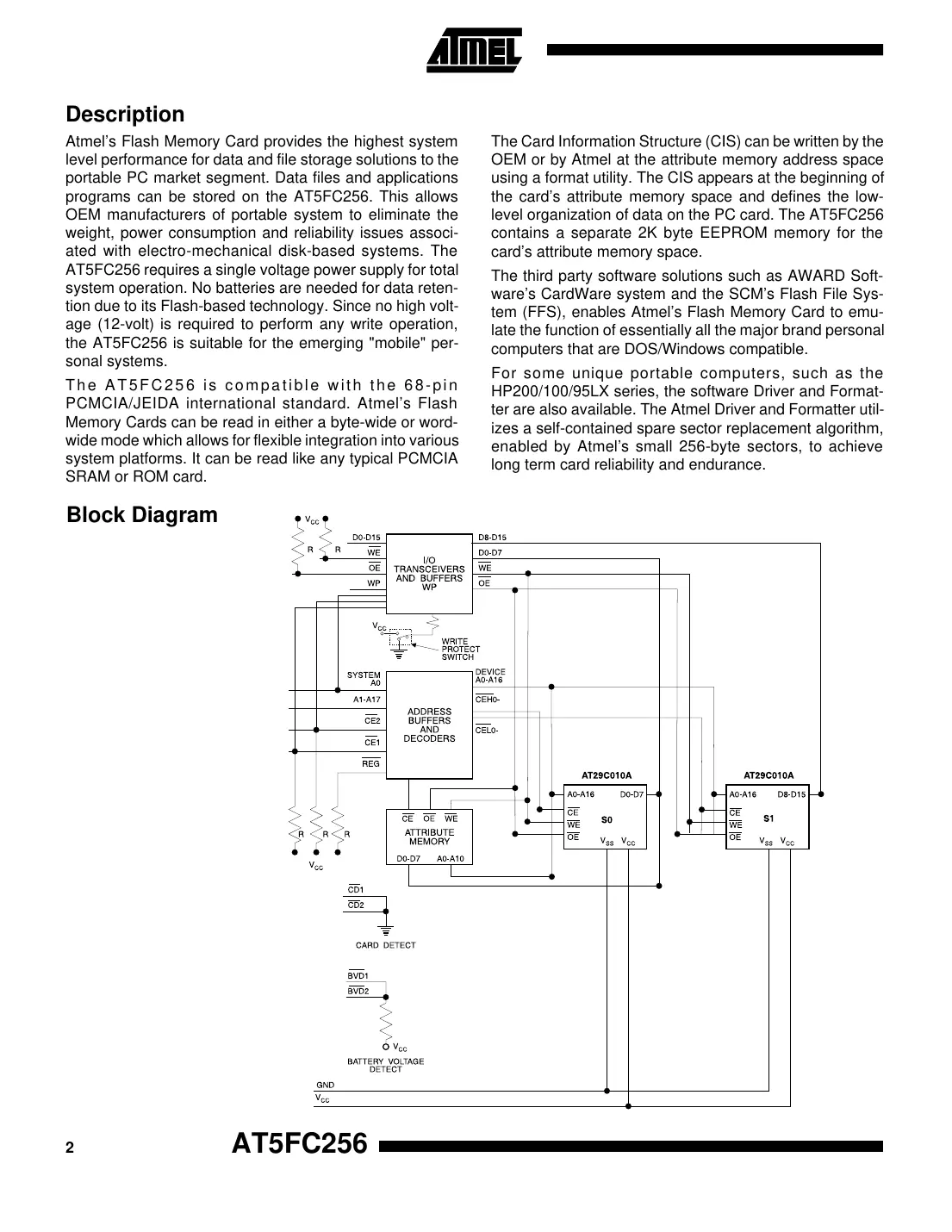 at5fc256 Datasheet Page 2