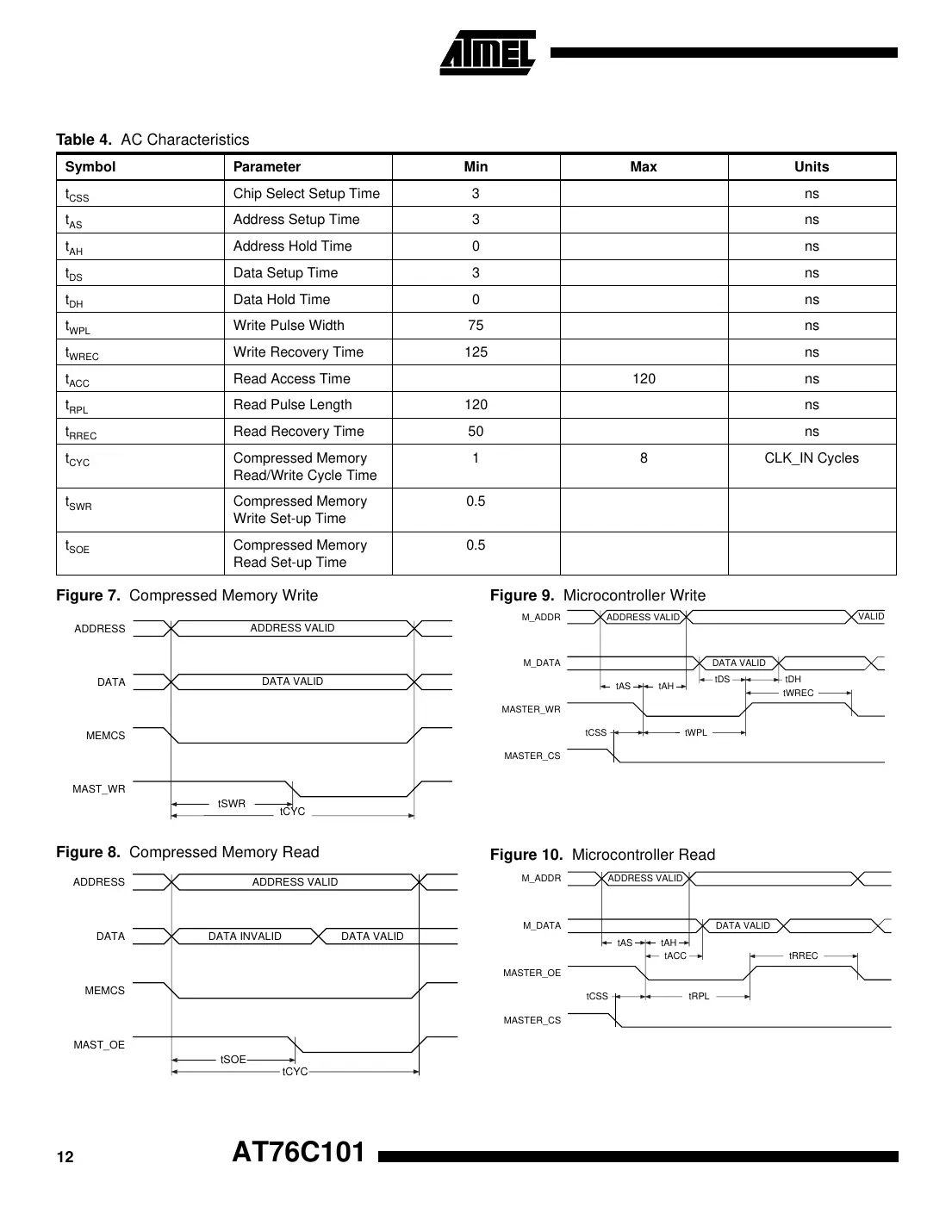 at76c101 Datasheet Page 12