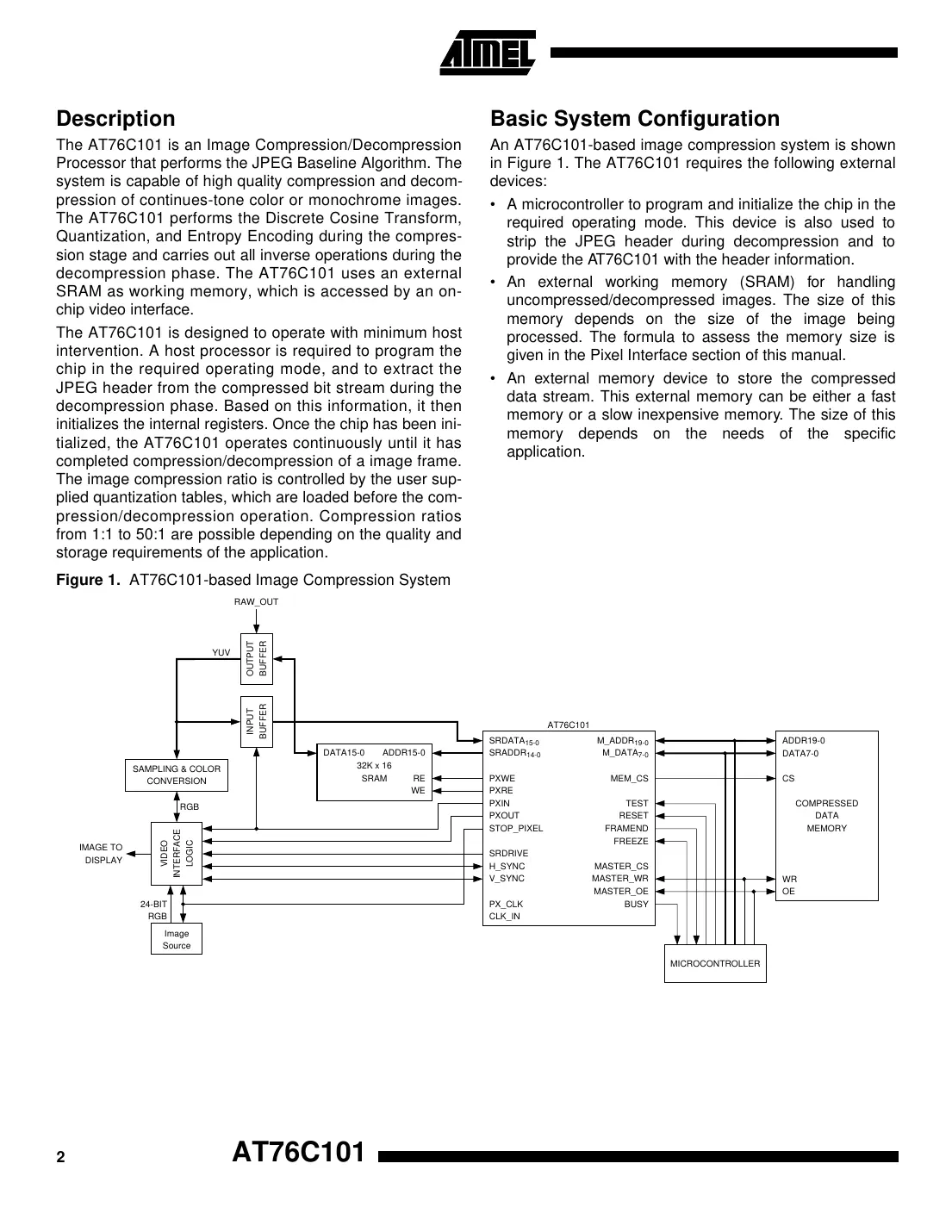 at76c101 Datasheet Page 2