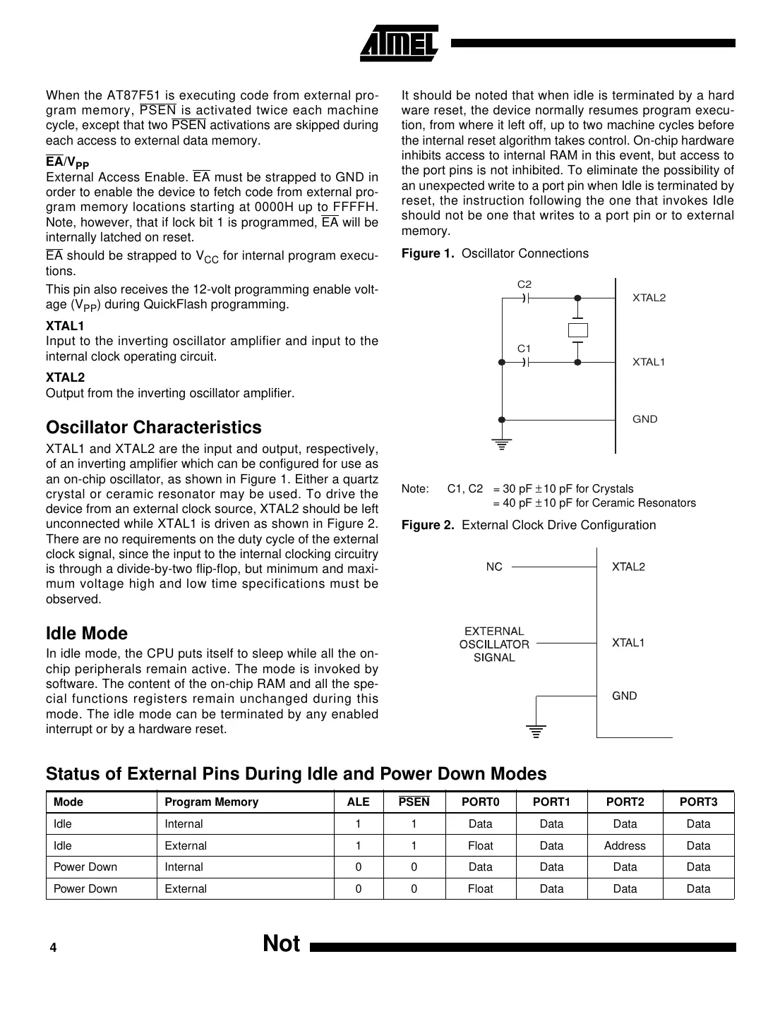 at87f51 Datasheet Page 4