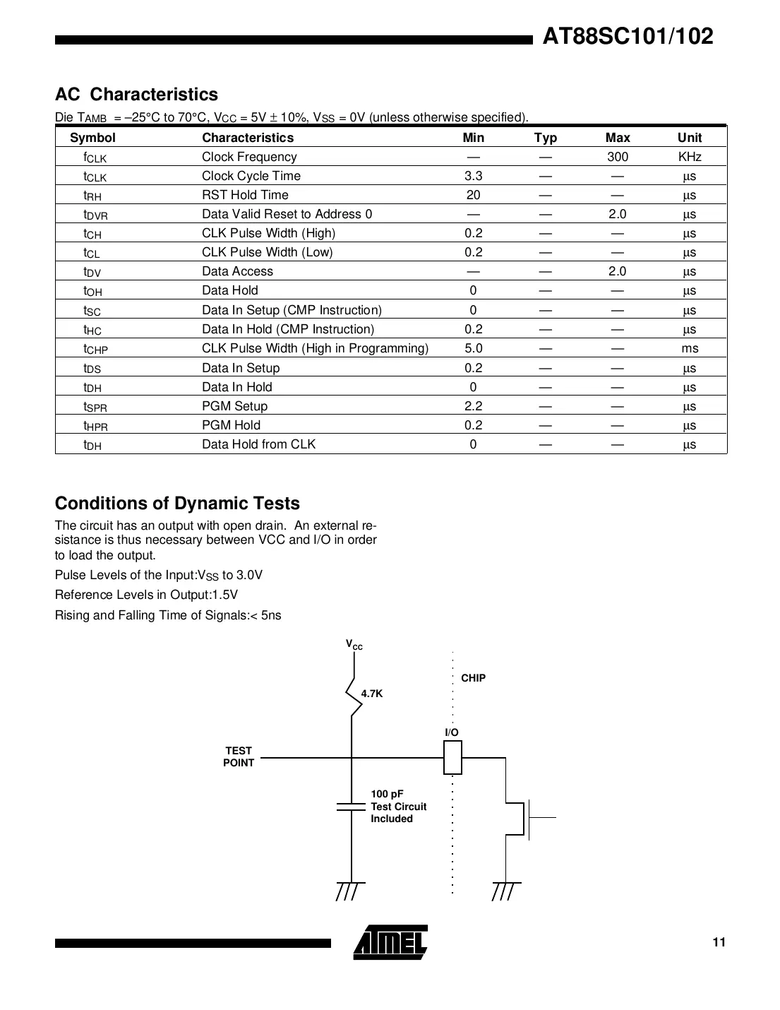 at88sc101 Datasheet Page 11