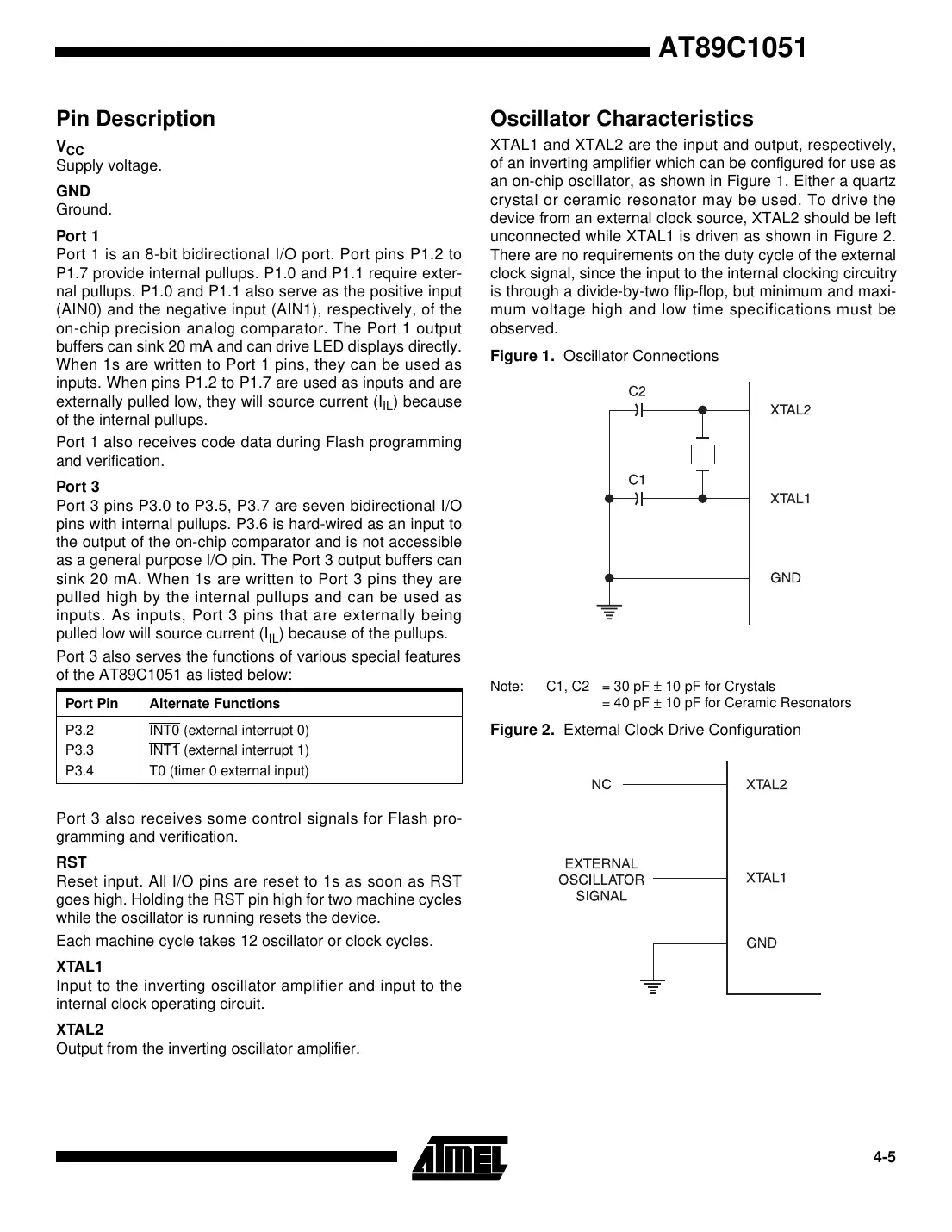 at89c1051 Datasheet Page 3