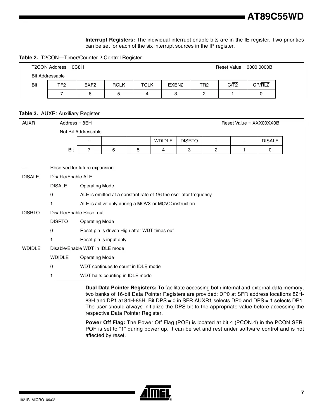 at89c55wd Datasheet Page 7