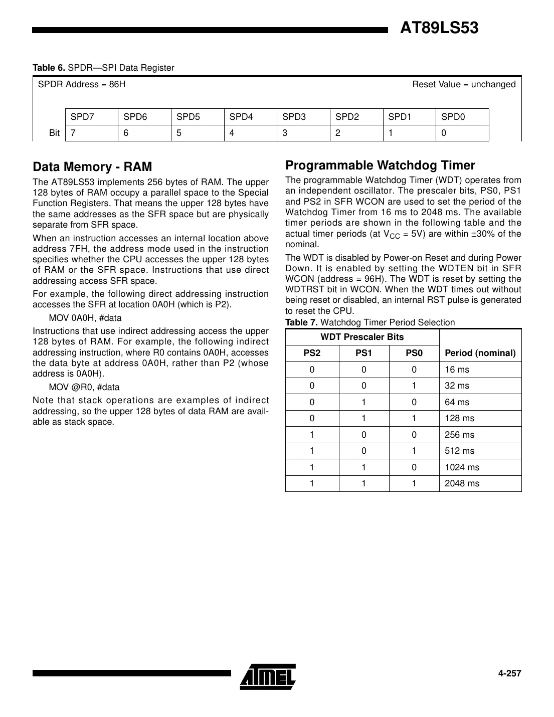 at89ls53 Datasheet Page 9