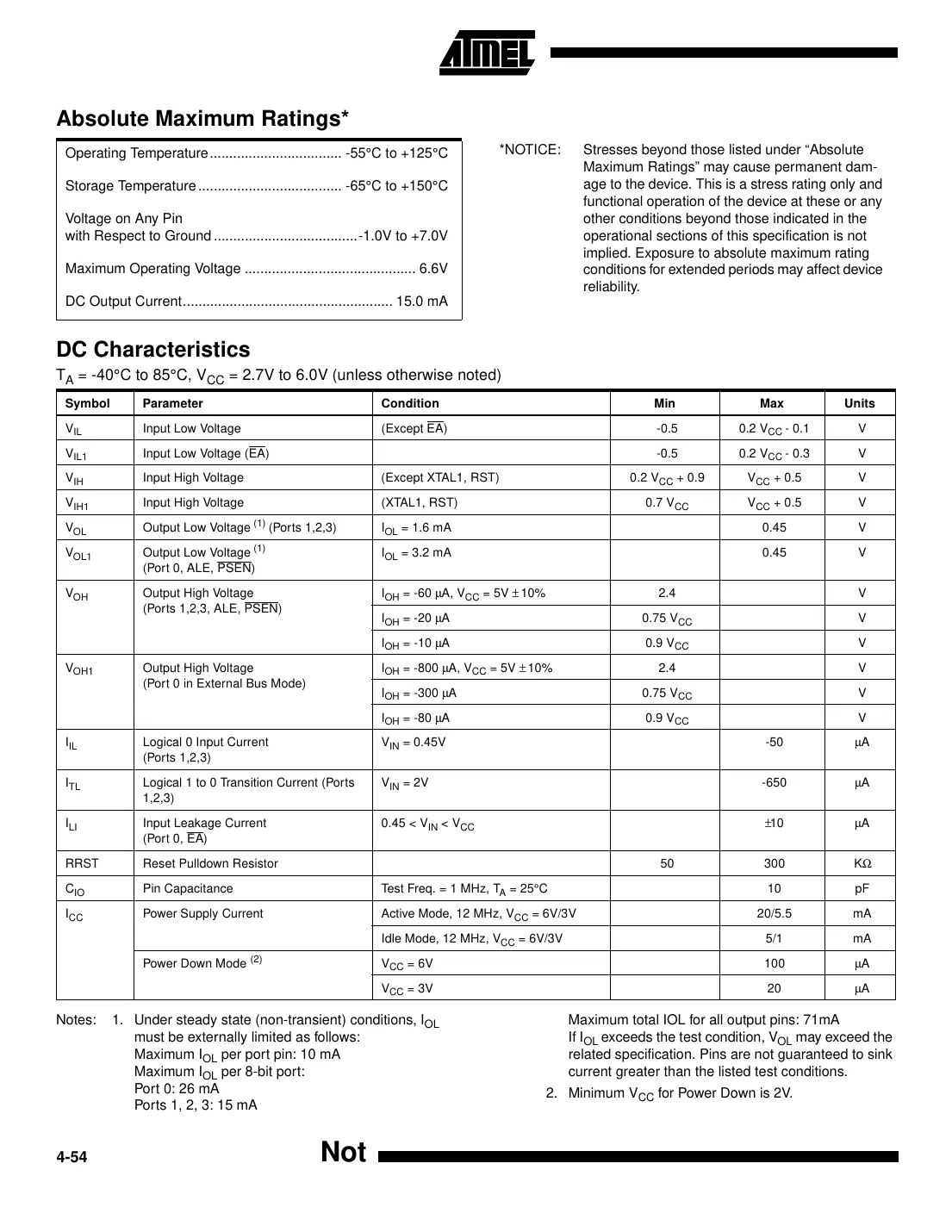 at89lv51 Datasheet Page 10