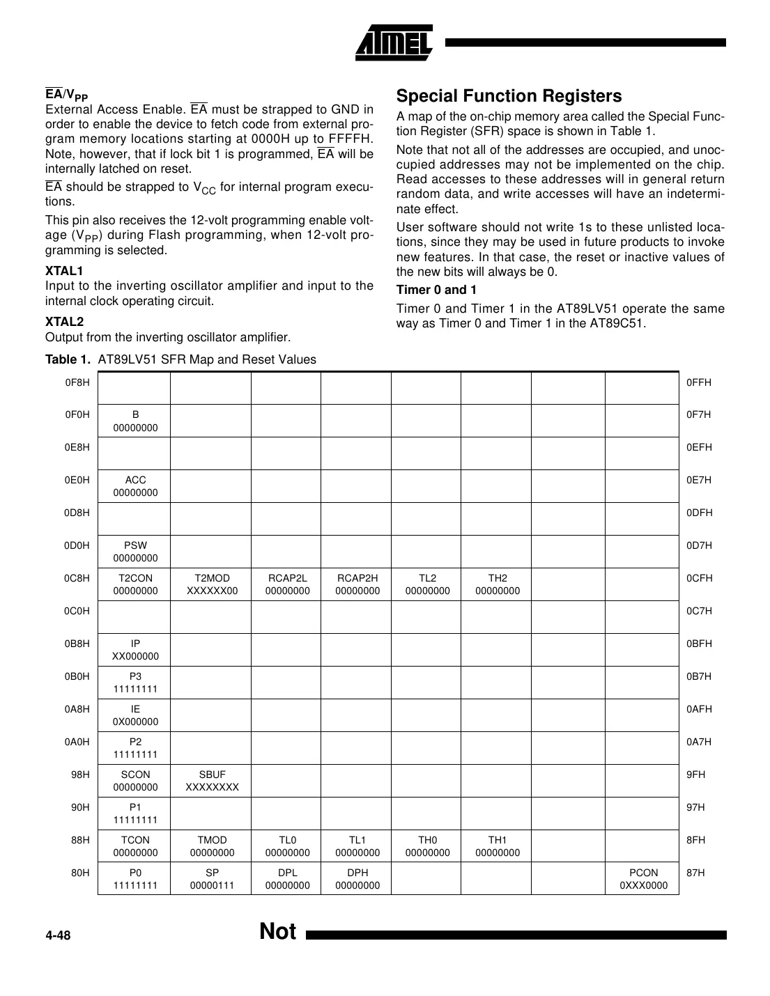 at89lv51 Datasheet Page 4