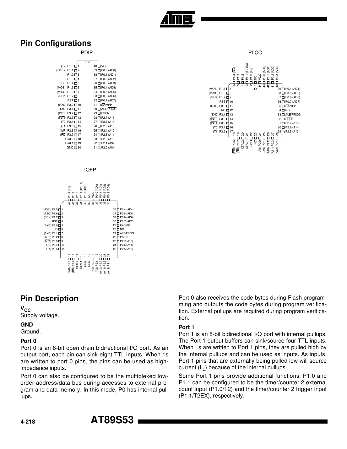 at89s53 Datasheet Page 2
