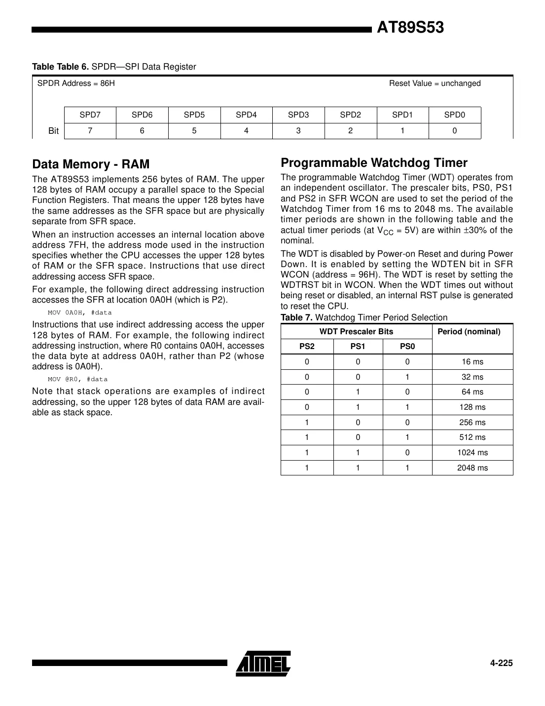 at89s53 Datasheet Page 9