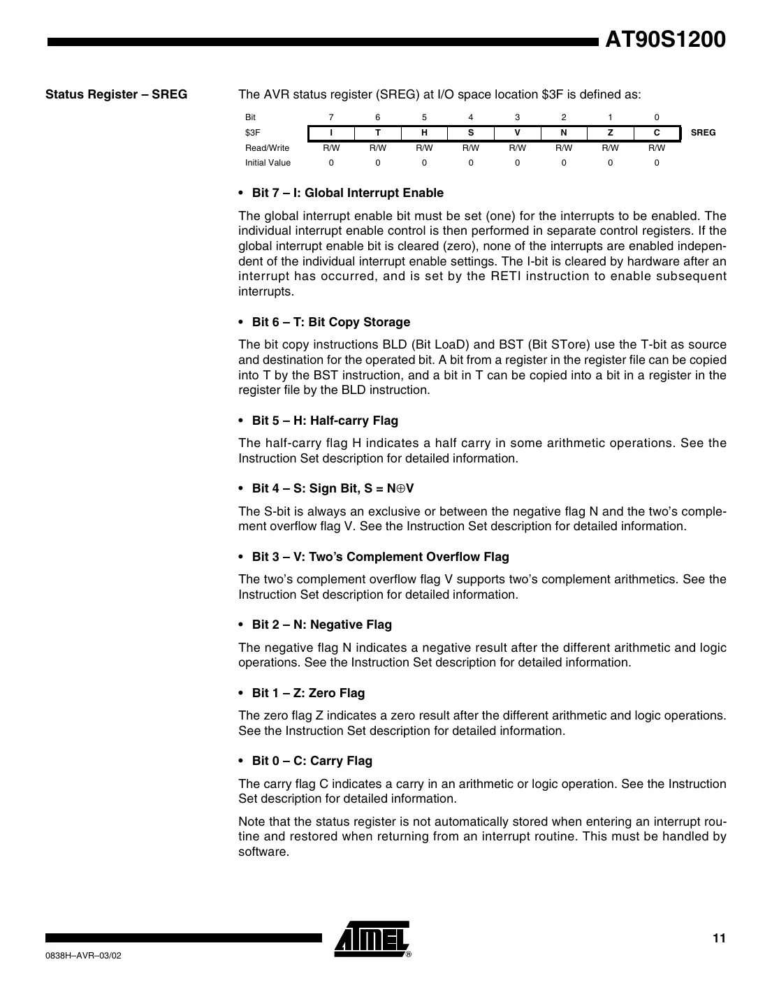 at90s1200 Datasheet Page 11