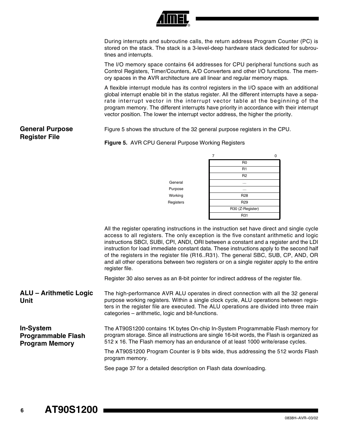 at90s1200 Datasheet Page 6