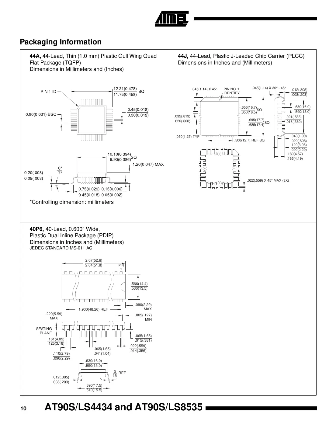 at90s4434 Datasheet Page 10