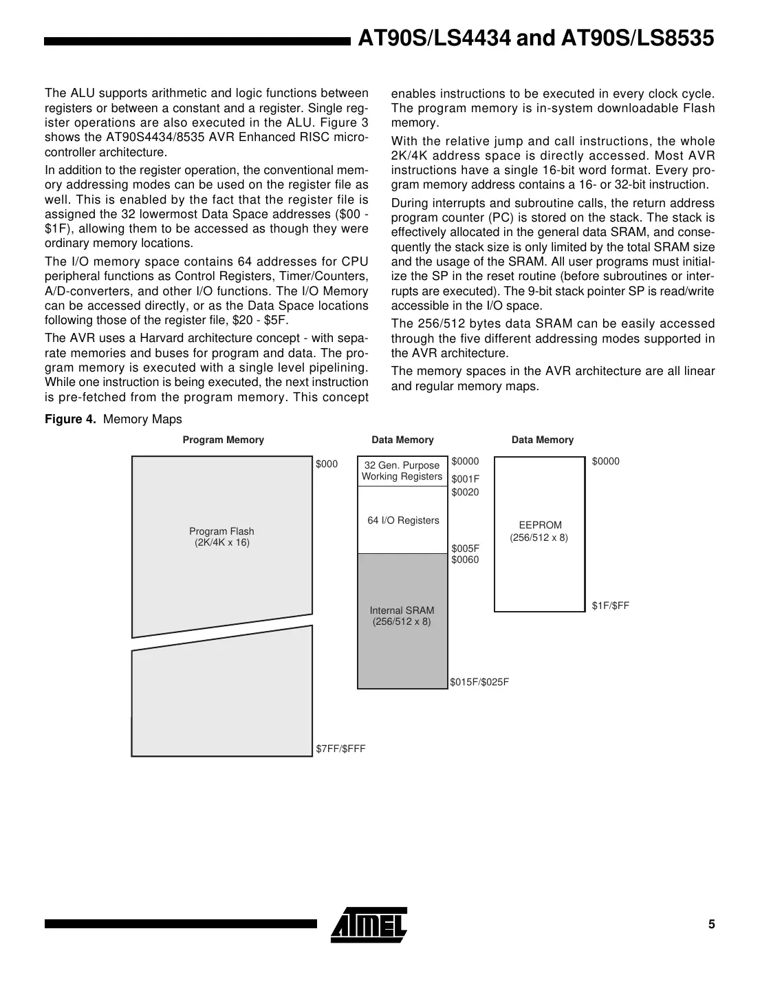 at90s4434 Datasheet Page 5