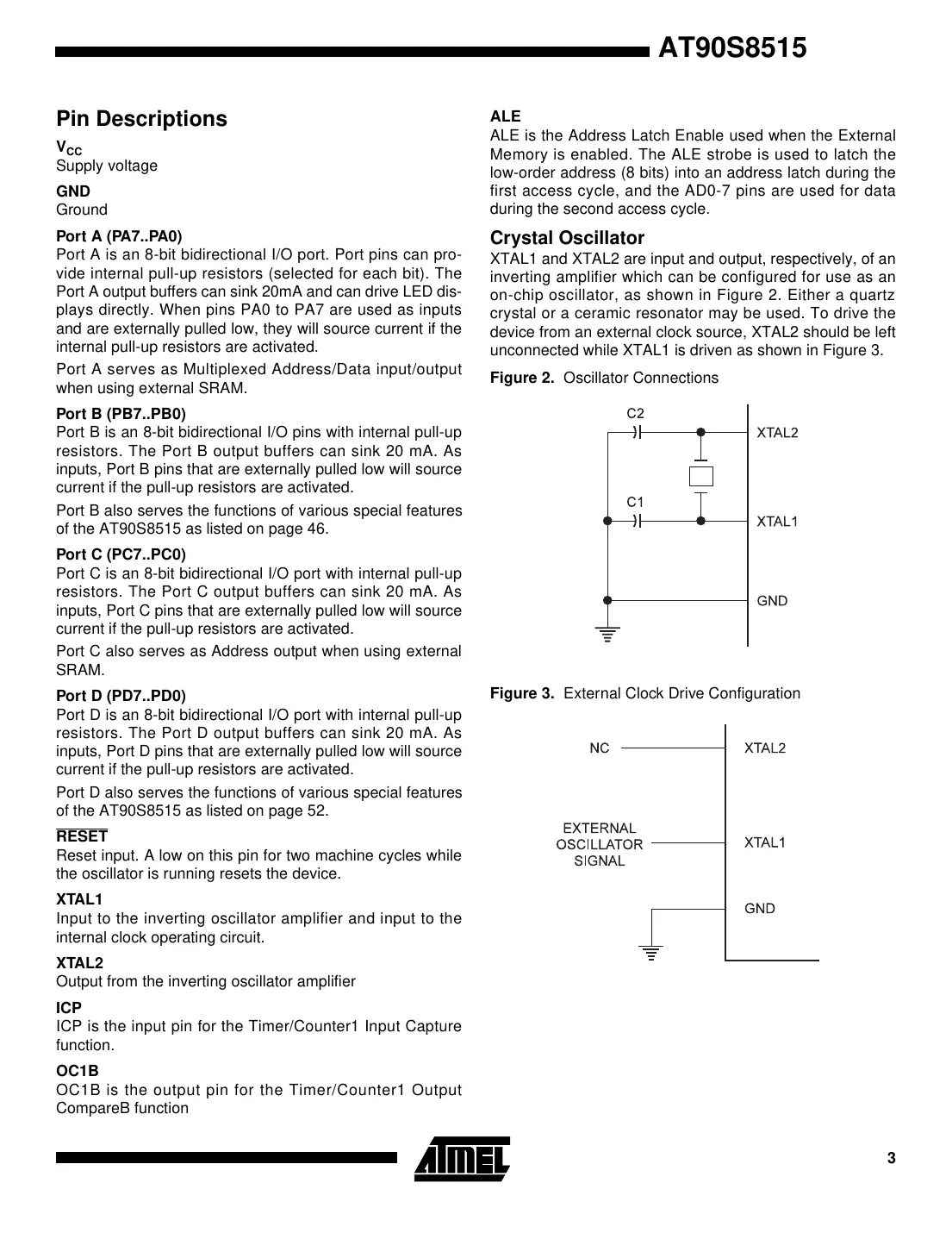 at90s8515 Datasheet Page 3