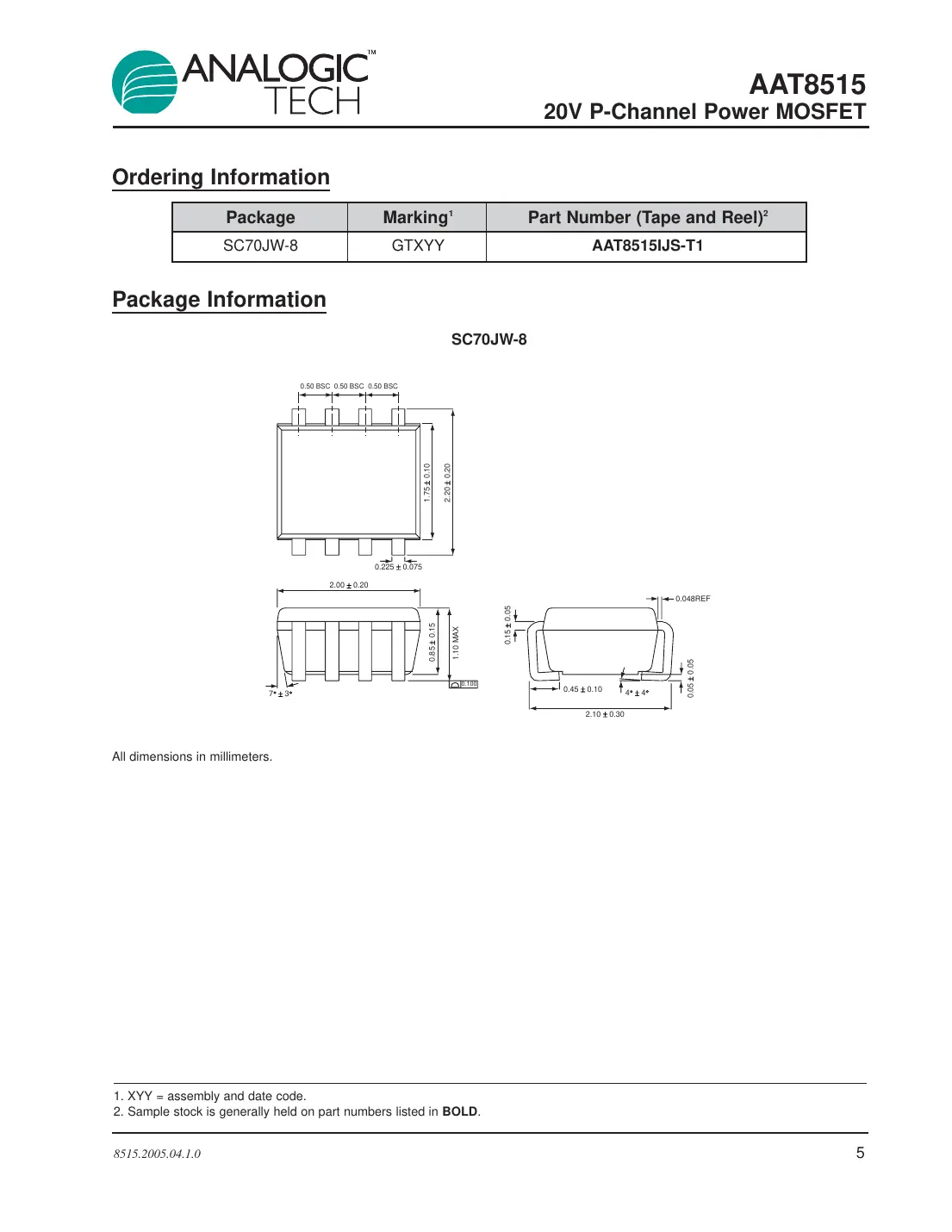aat8515 Datasheet Page 5