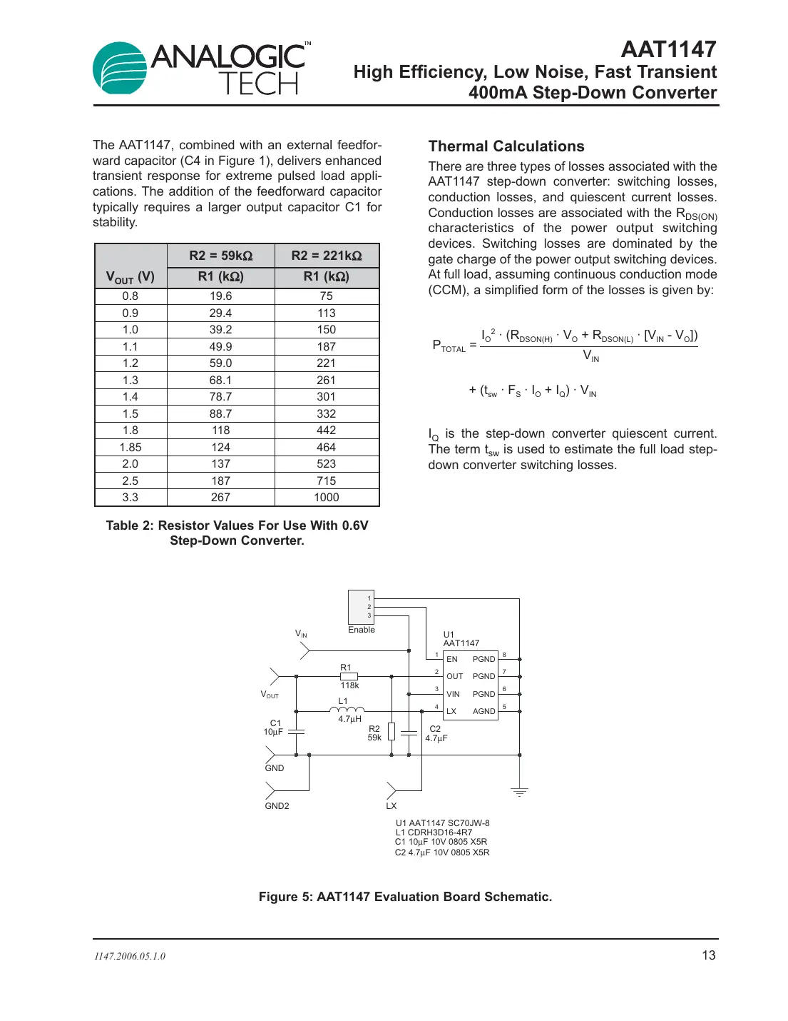 aat1147 Datasheet Page 13