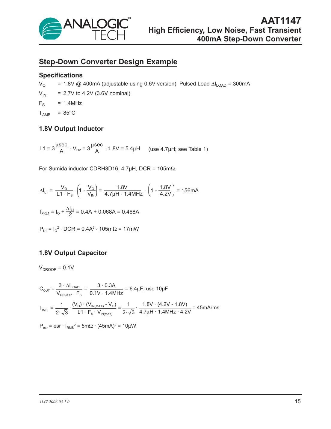 aat1147 Datasheet Page 15