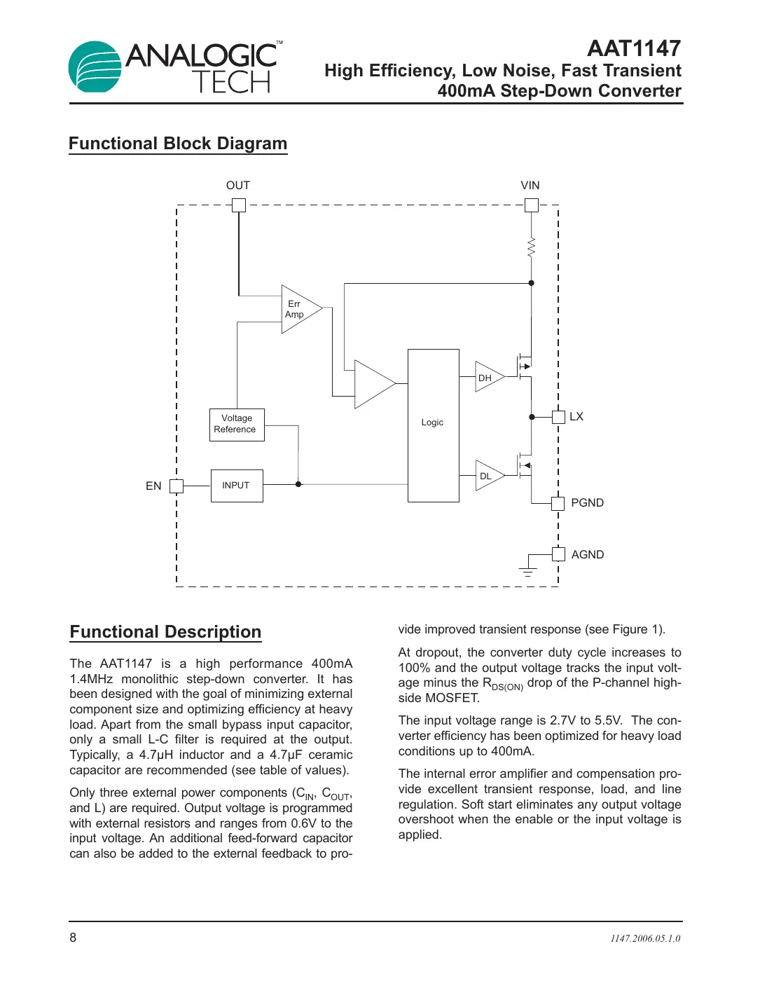 aat1147 Datasheet Page 8