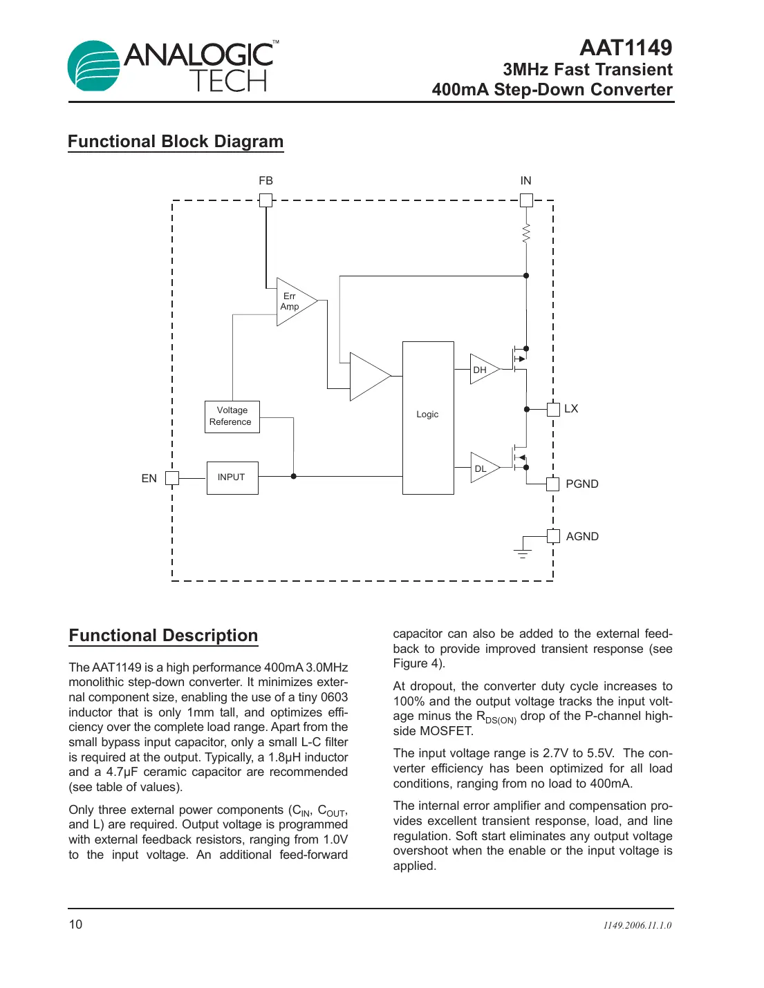 aat1149 Datasheet Page 10