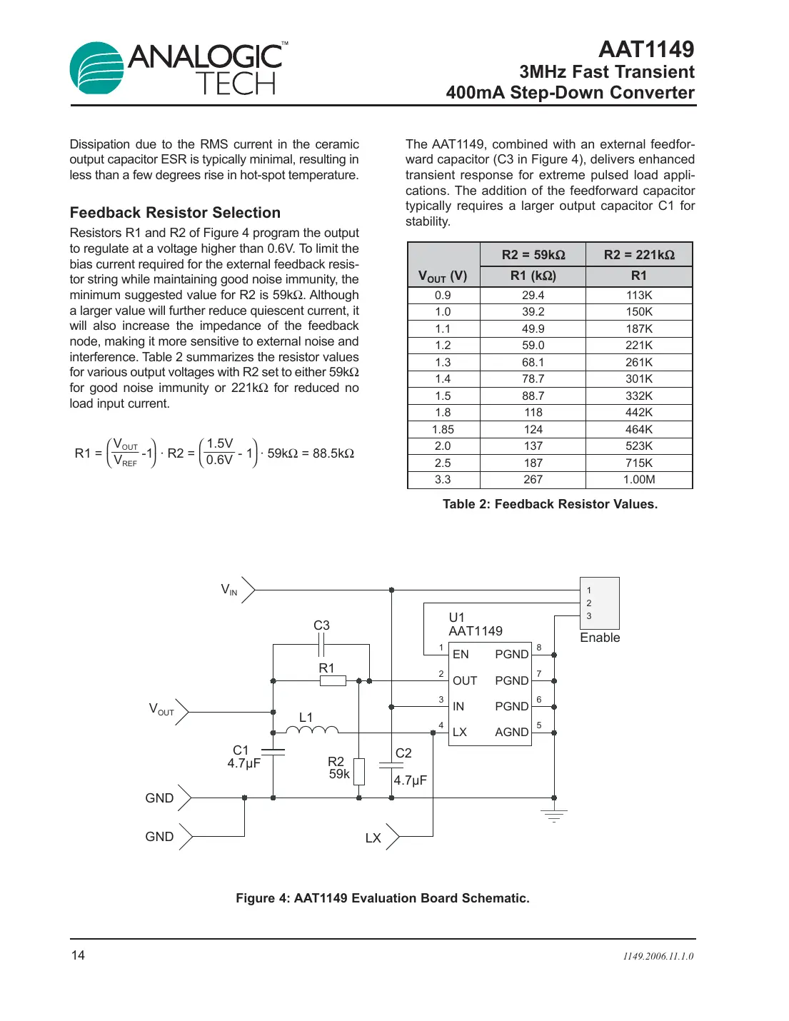 aat1149 Datasheet Page 14