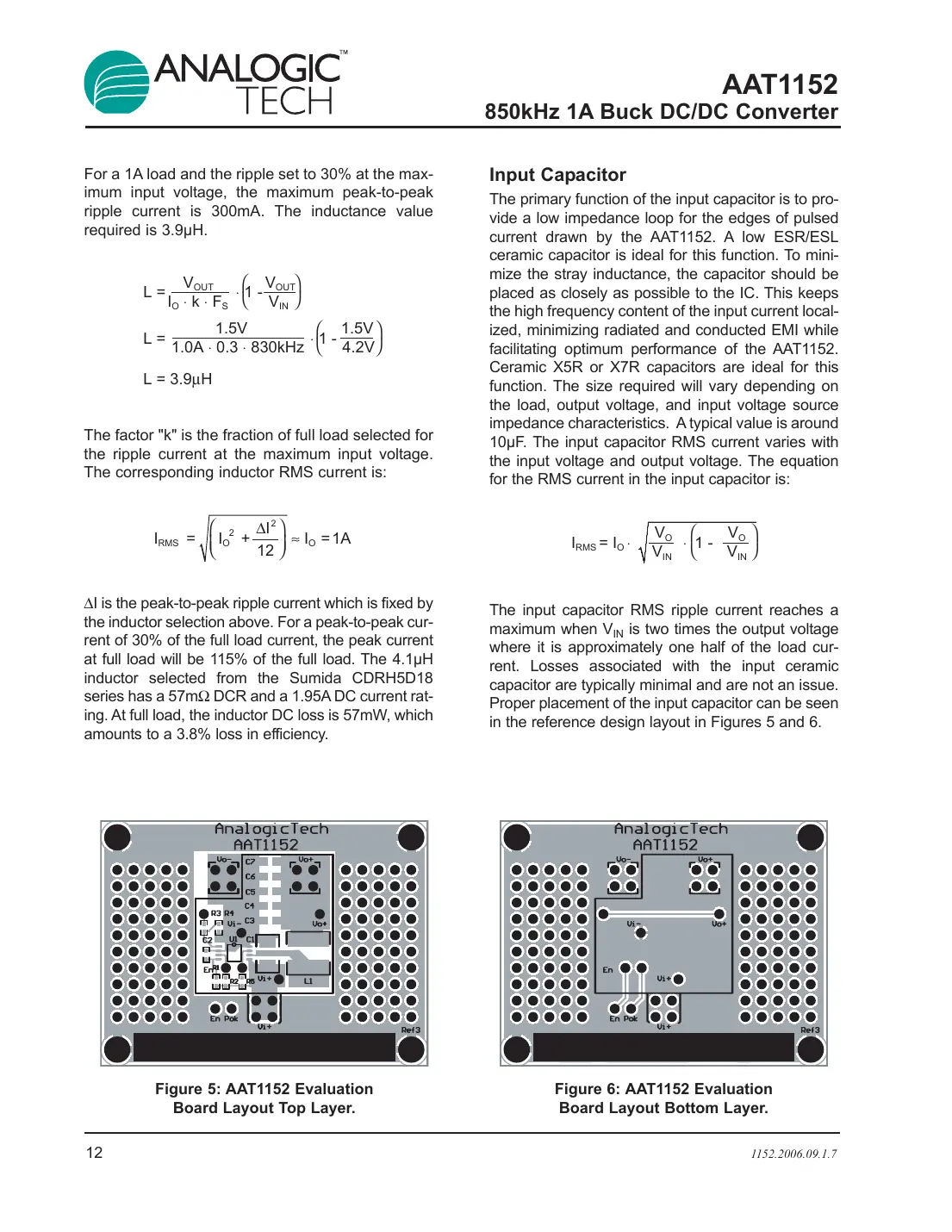 aat1152 Datasheet Page 12