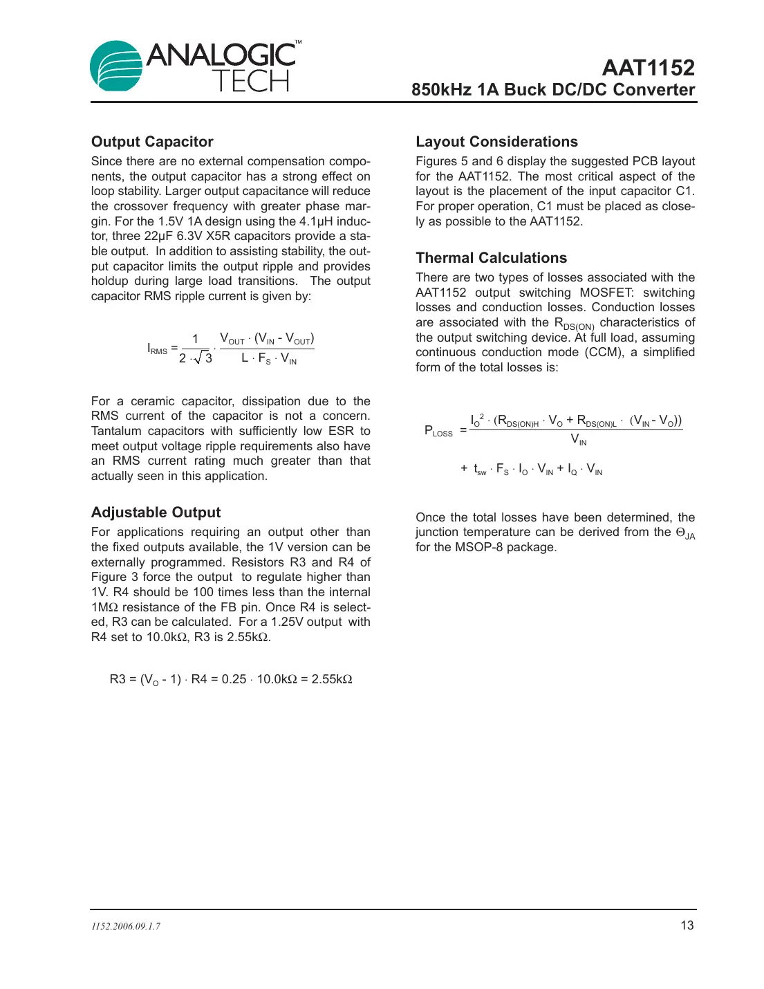 aat1152 Datasheet Page 13
