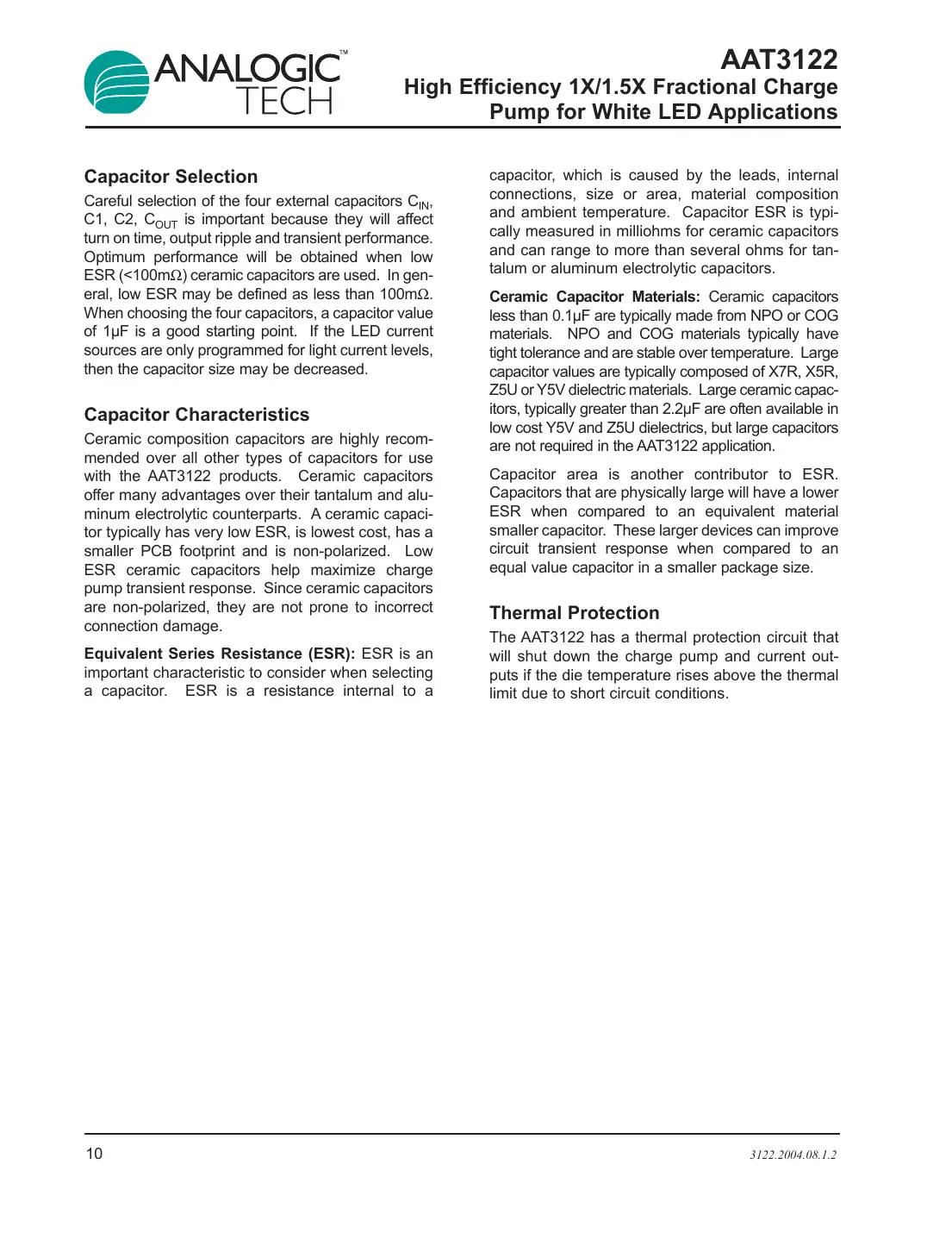 aat3122 Datasheet Page 10