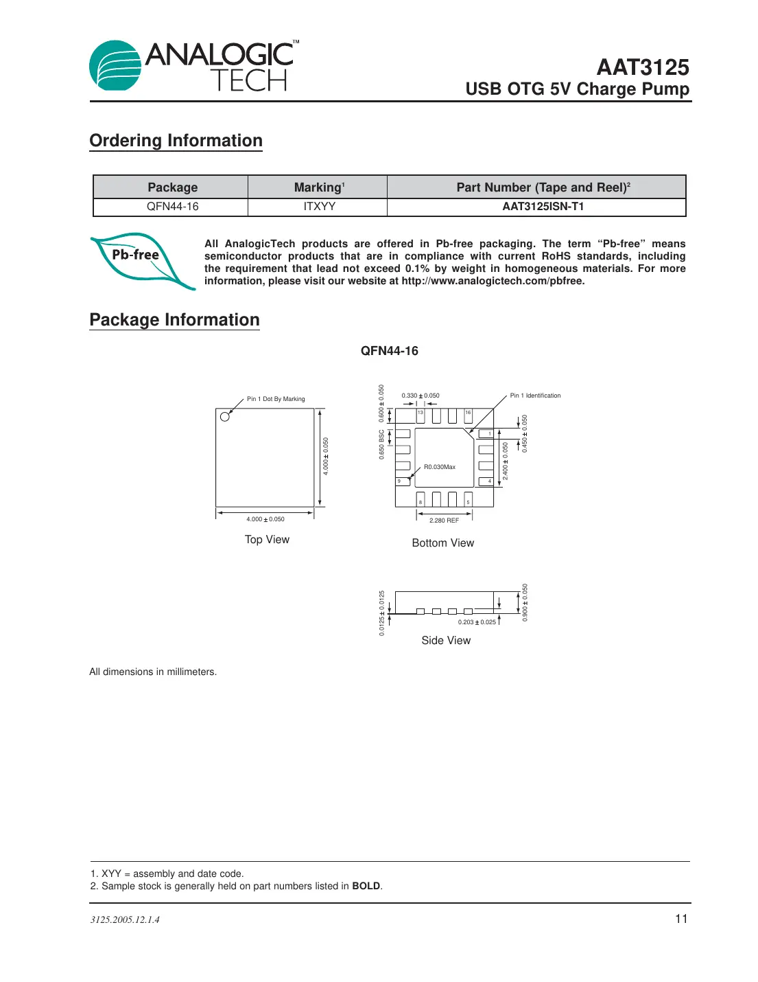 aat3125 Datasheet Page 11