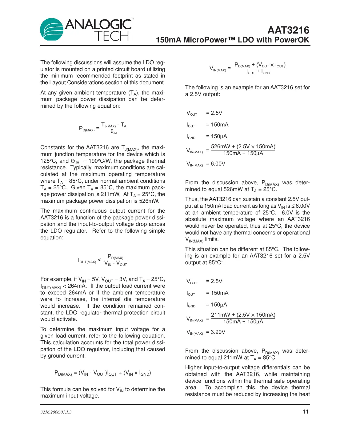aat3216 Datasheet Page 11