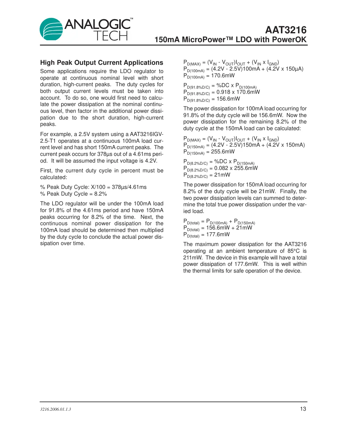 aat3216 Datasheet Page 13