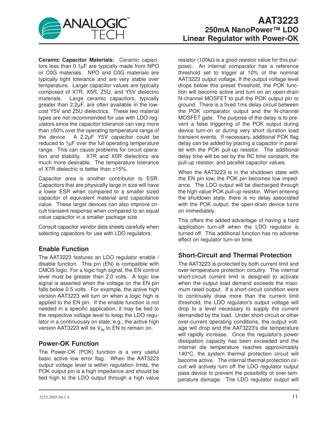 aat3223 Datasheet Page 11