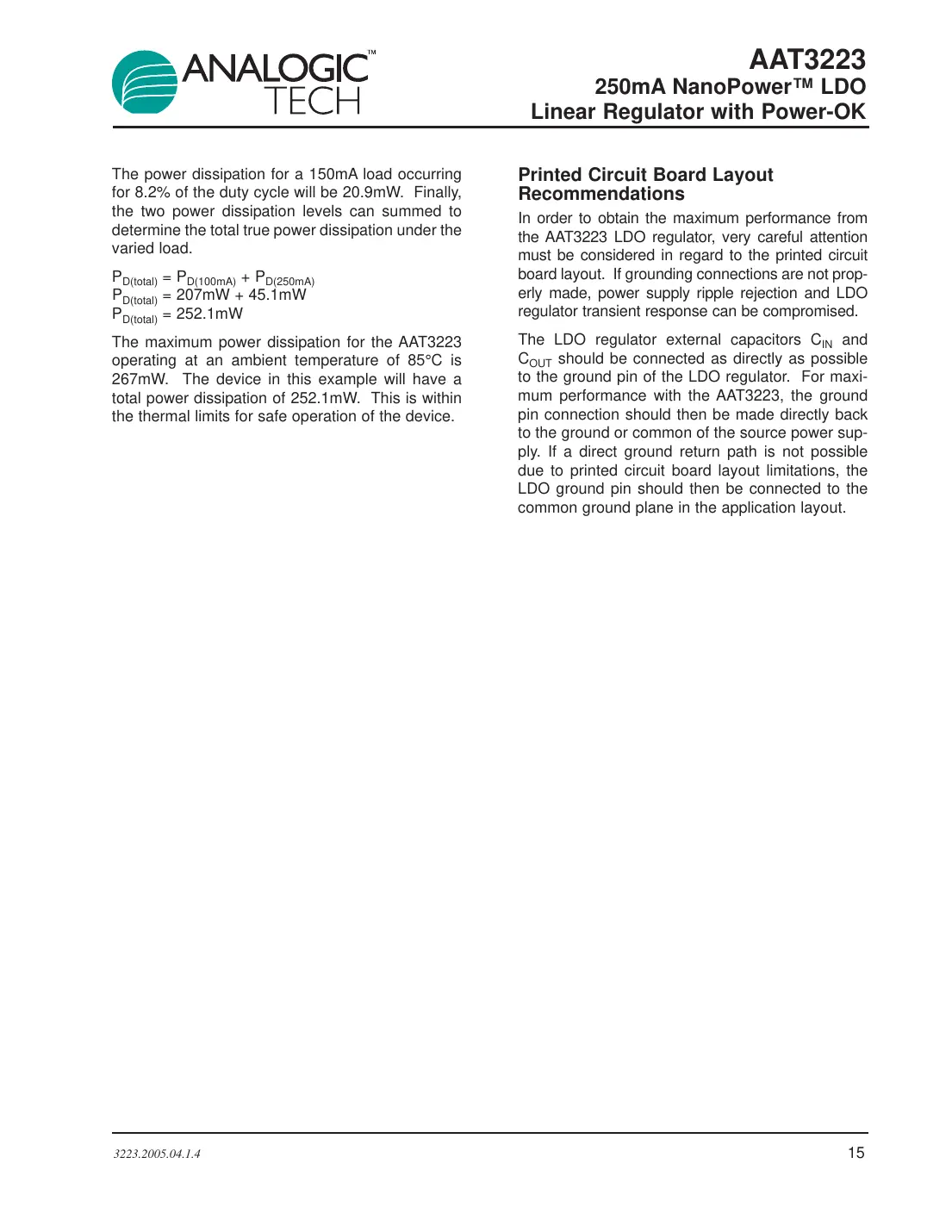 aat3223 Datasheet Page 15