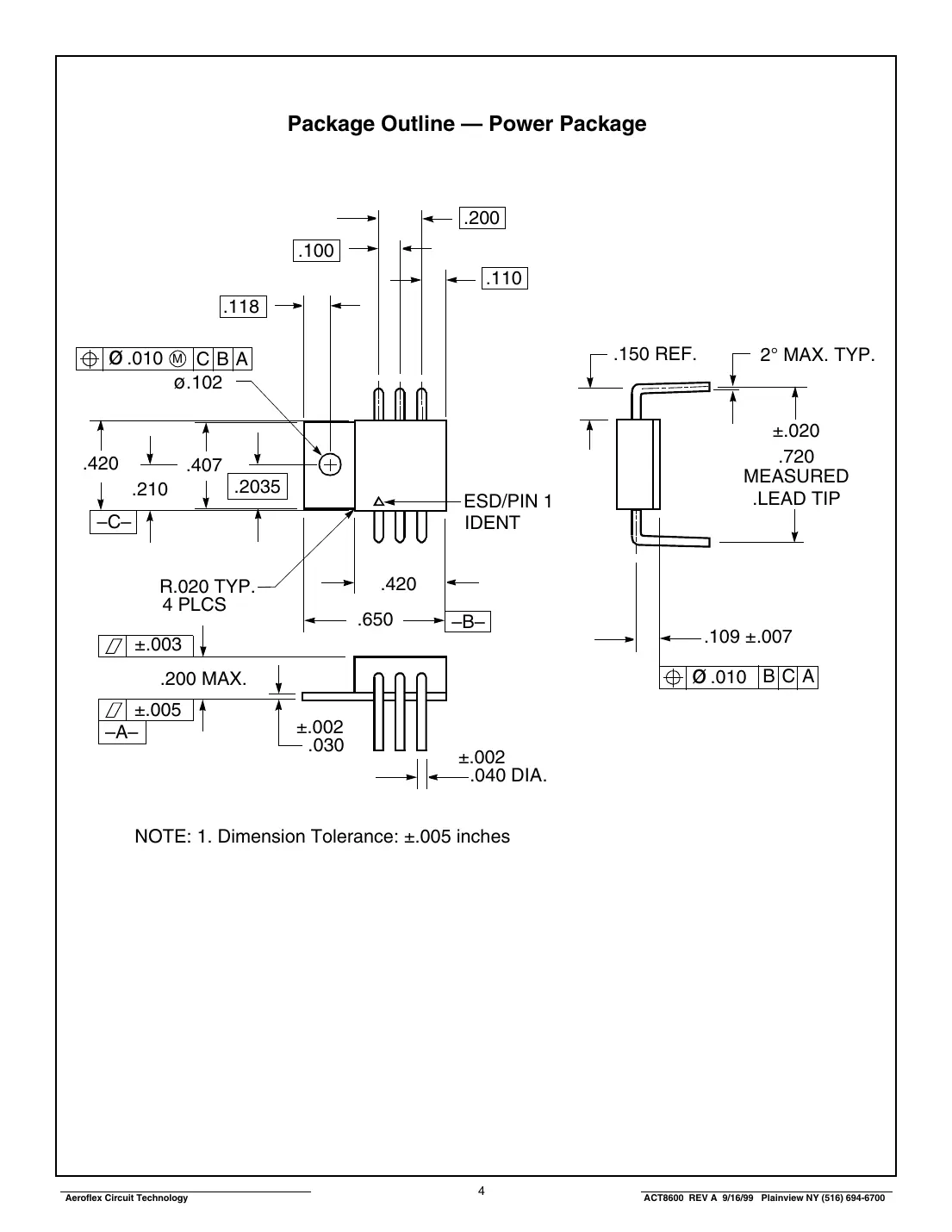 act8600 Datasheet Page 4