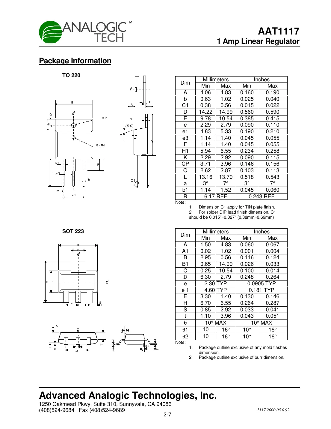 aat1117 Datasheet Page 7