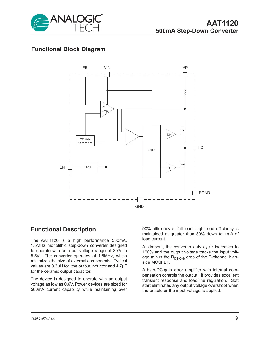 aat1120 Datasheet Page 9