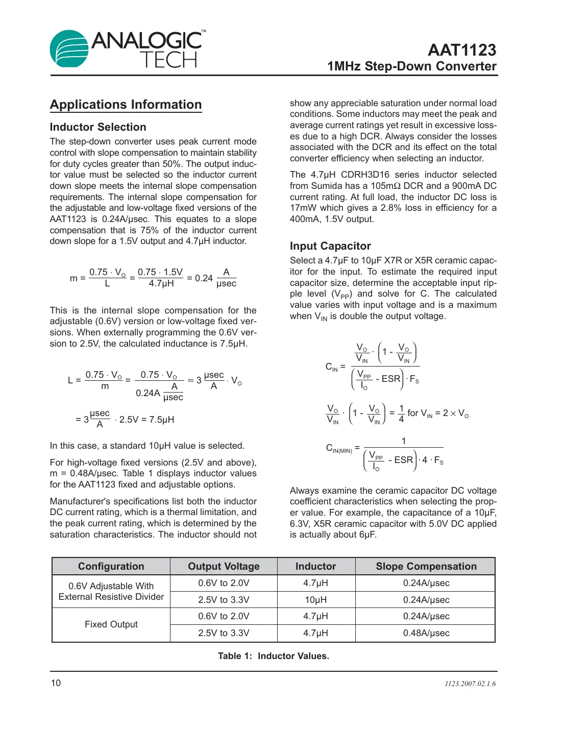 aat1123 Datasheet Page 10