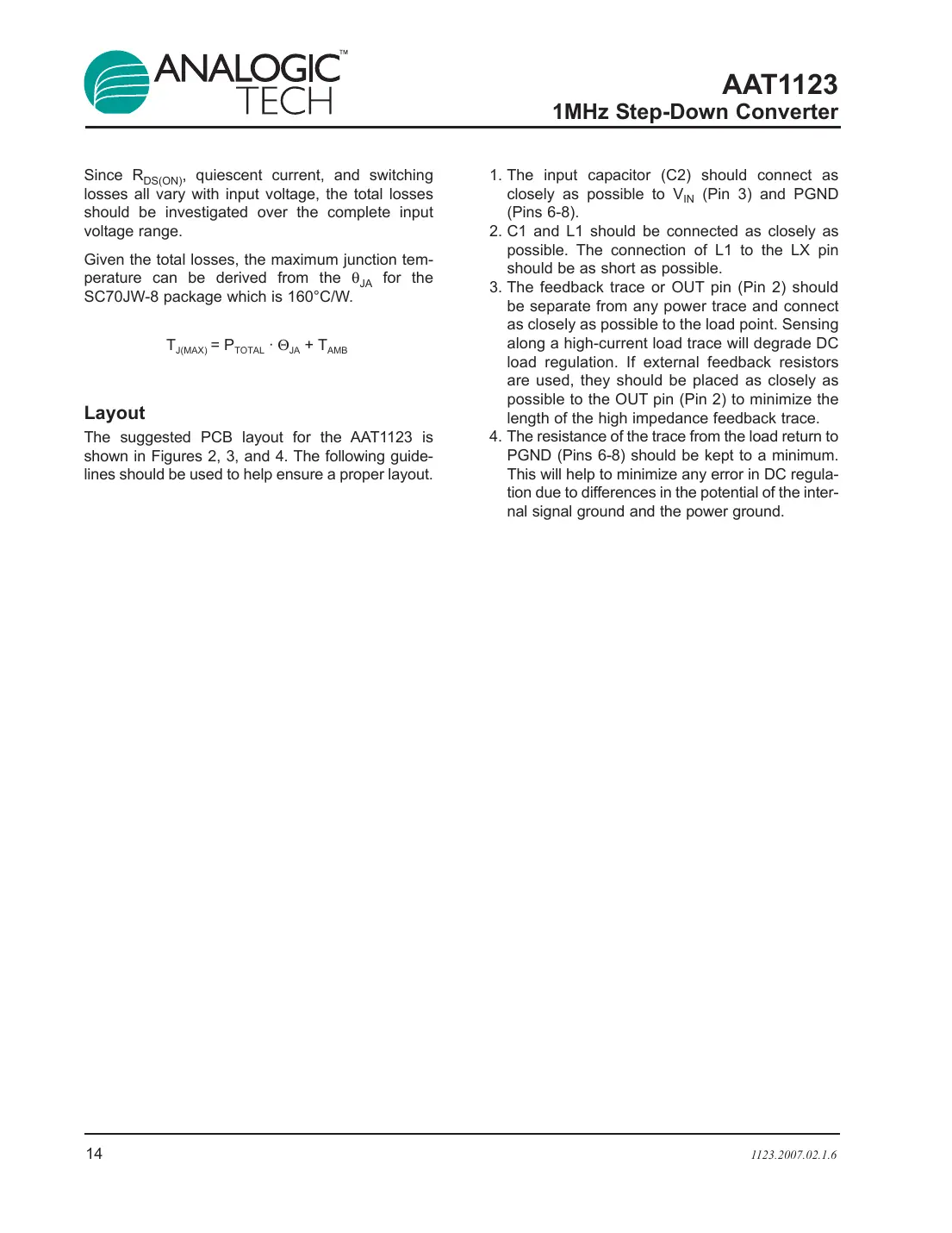 aat1123 Datasheet Page 14