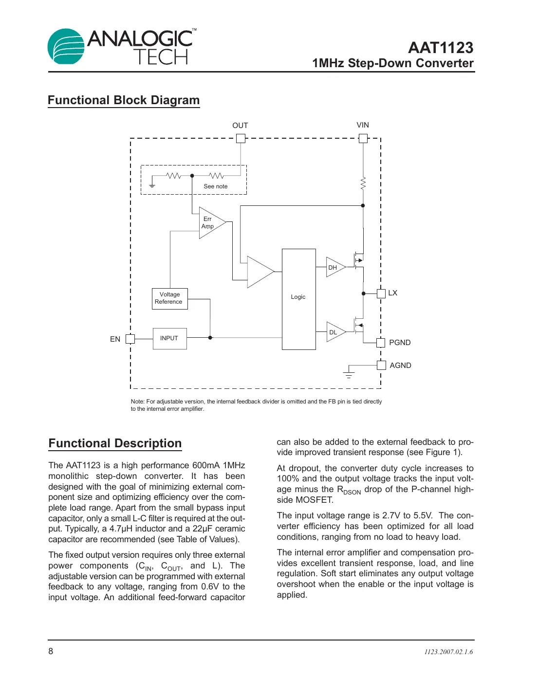 aat1123 Datasheet Page 8