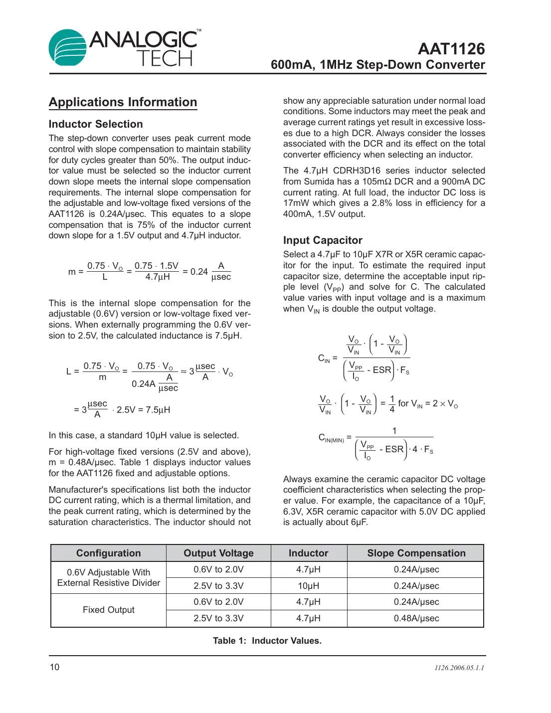 aat1126 Datasheet Page 10
