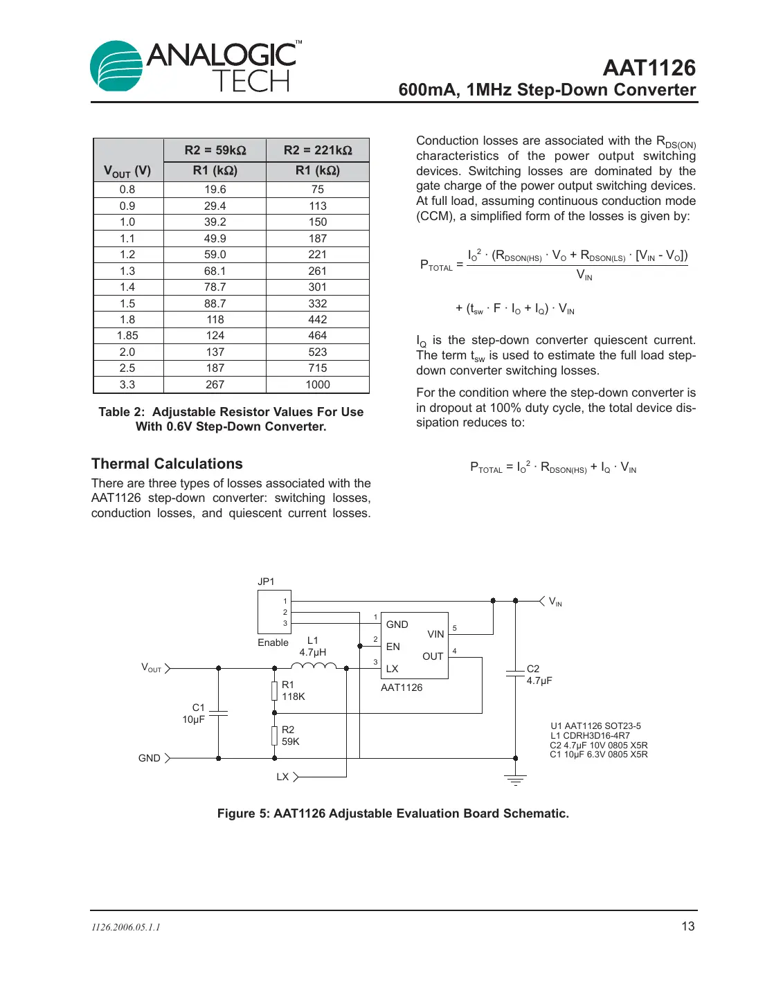 aat1126 Datasheet Page 13