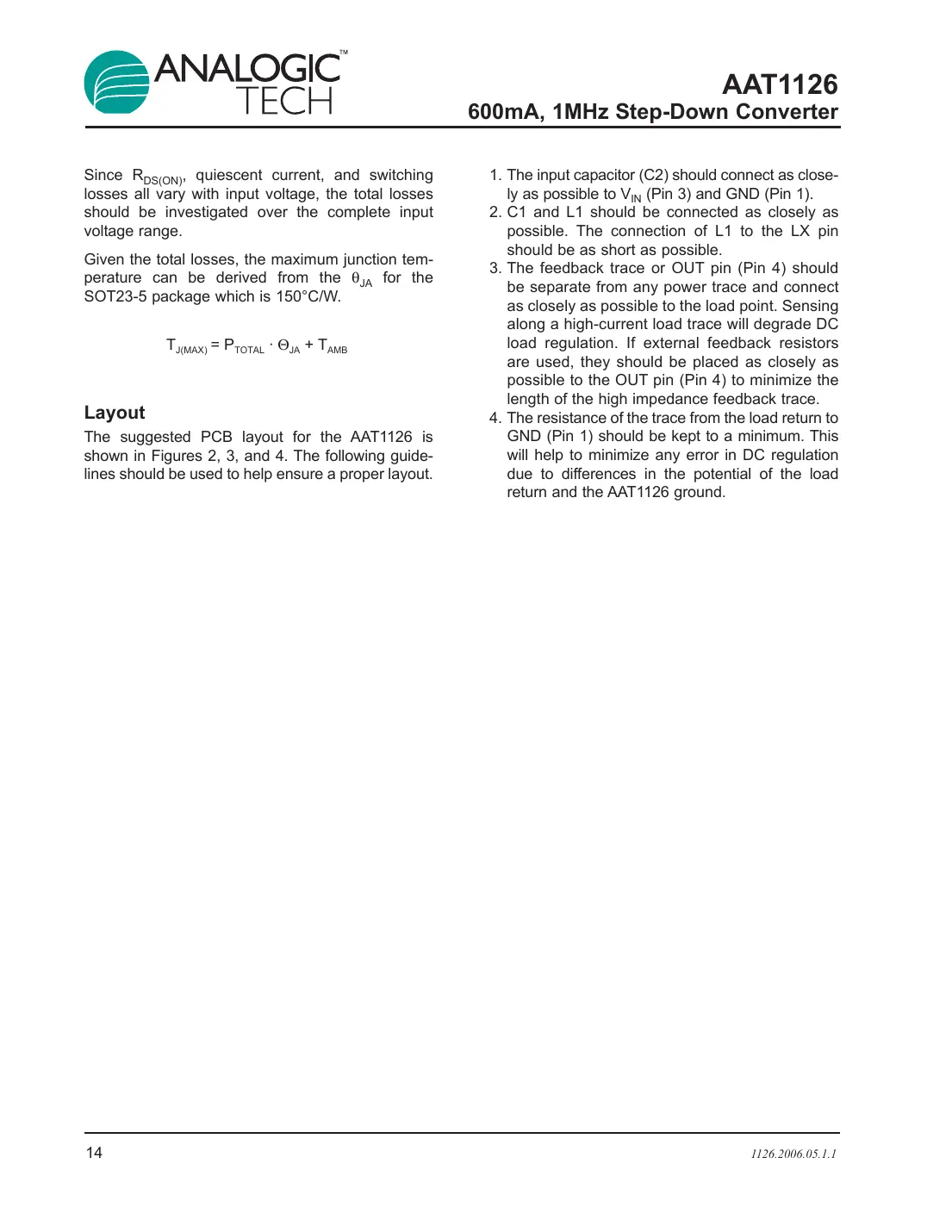 aat1126 Datasheet Page 14